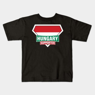 Hungary Super Flag Supporter Kids T-Shirt